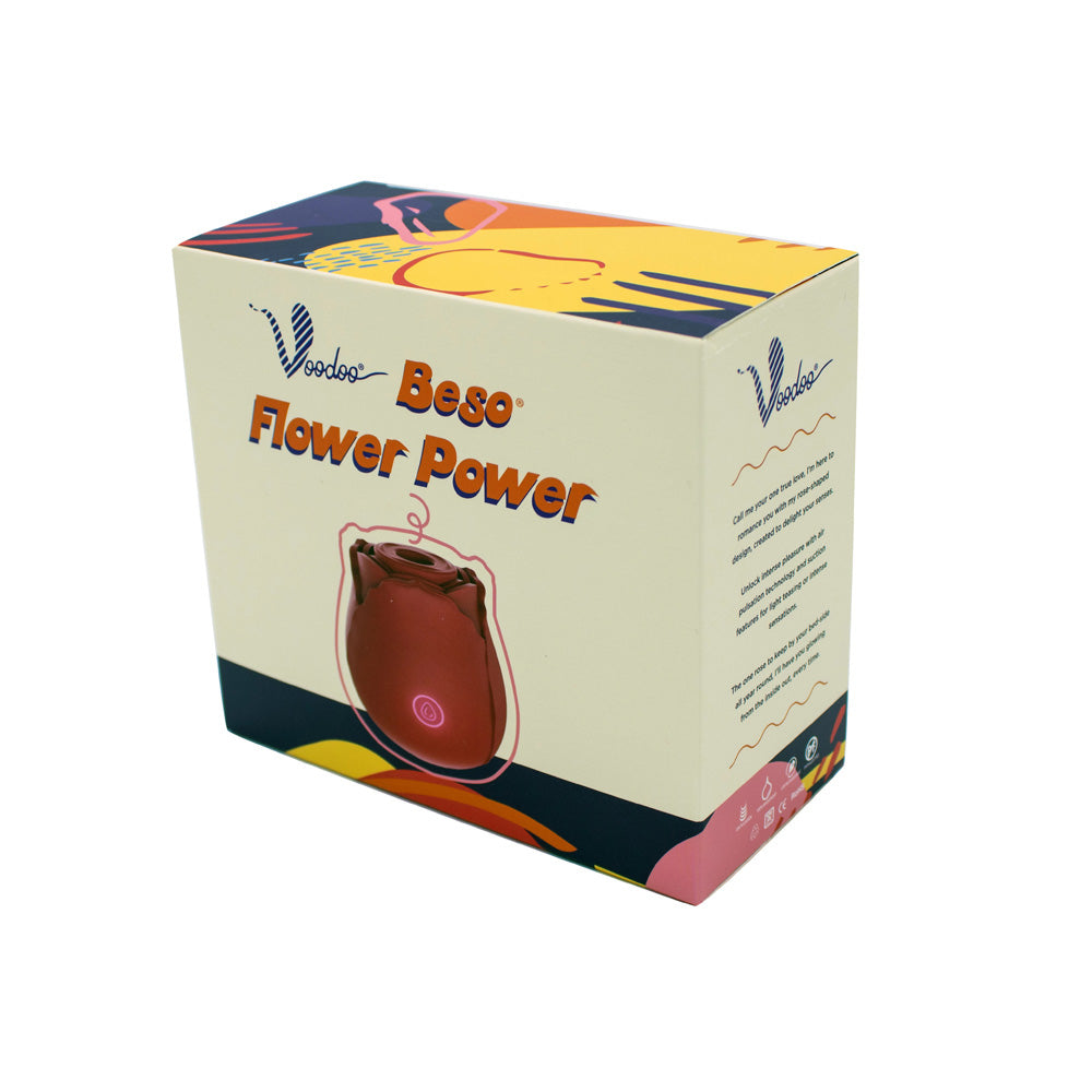 Voodoo Beso Flower Power Red | 812024034110 | Discreet Personal Wellness