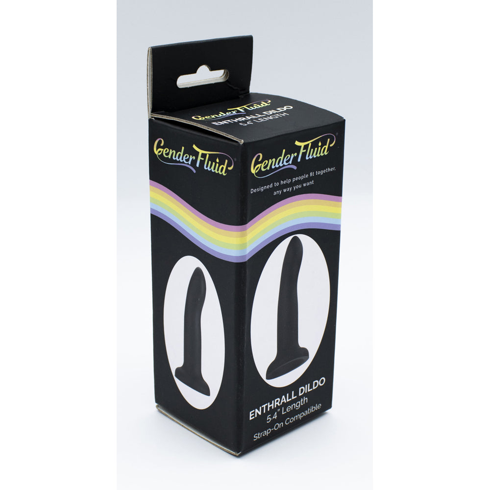 Gender Fluid Enthrall Black Strap On Dildo 5.4'' | 812024034424 | Discreet Personal Wellness