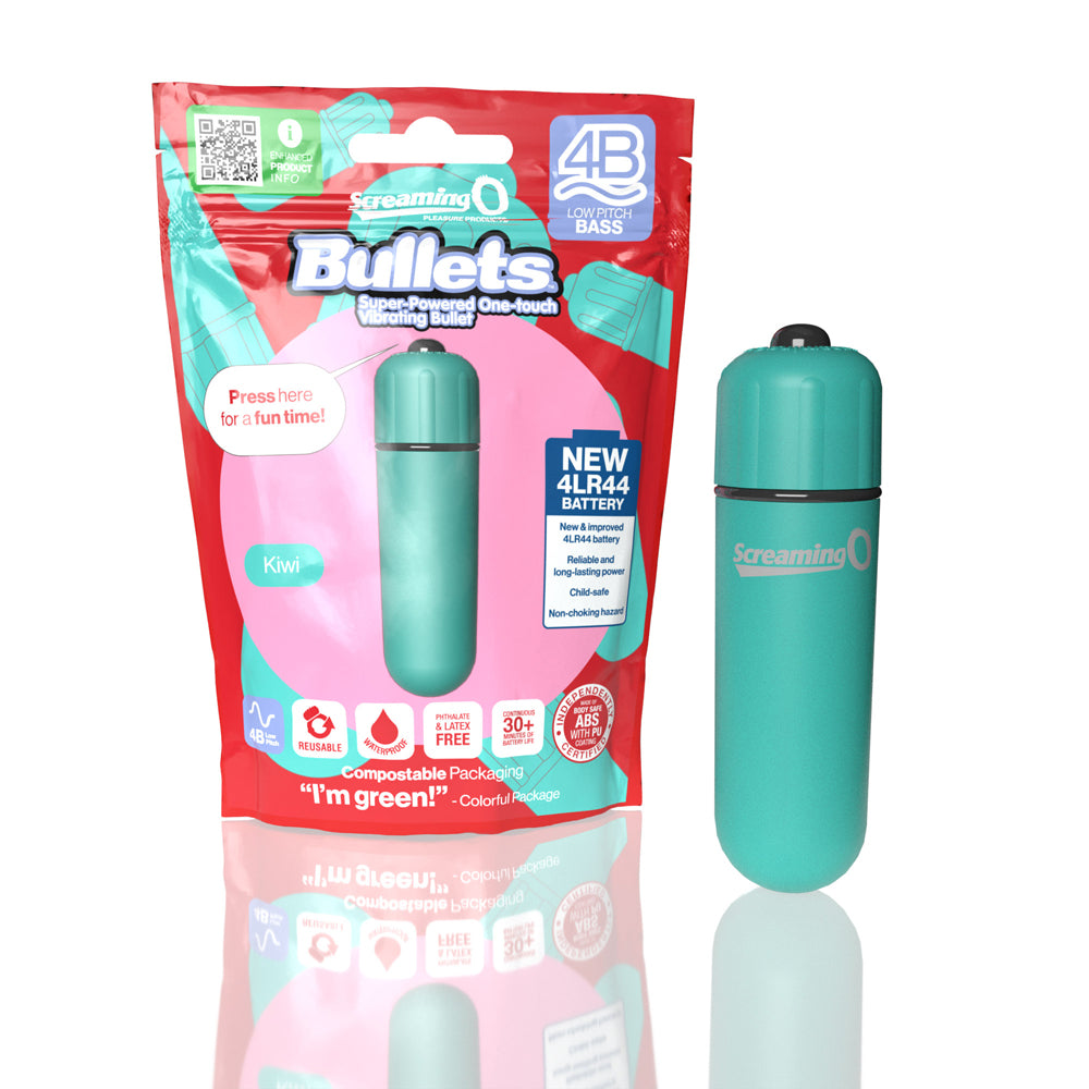 Screaming O 4B Bullet Kiwi 1 Ct | 817483015229 | Discreet Personal Wellness