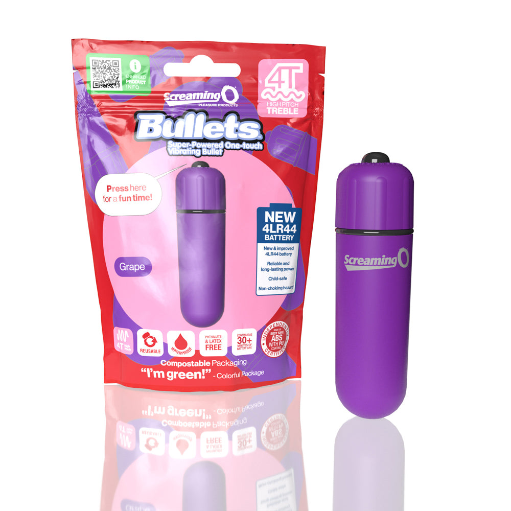 Screaming O 4T Bullet Grape 1 Ct | 817483015250 | Discreet Personal Wellness