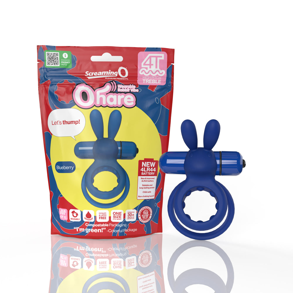 Screaming O 4T Ohare Blueberry 1 Ct | 817483015403 | Discreet Personal Wellness