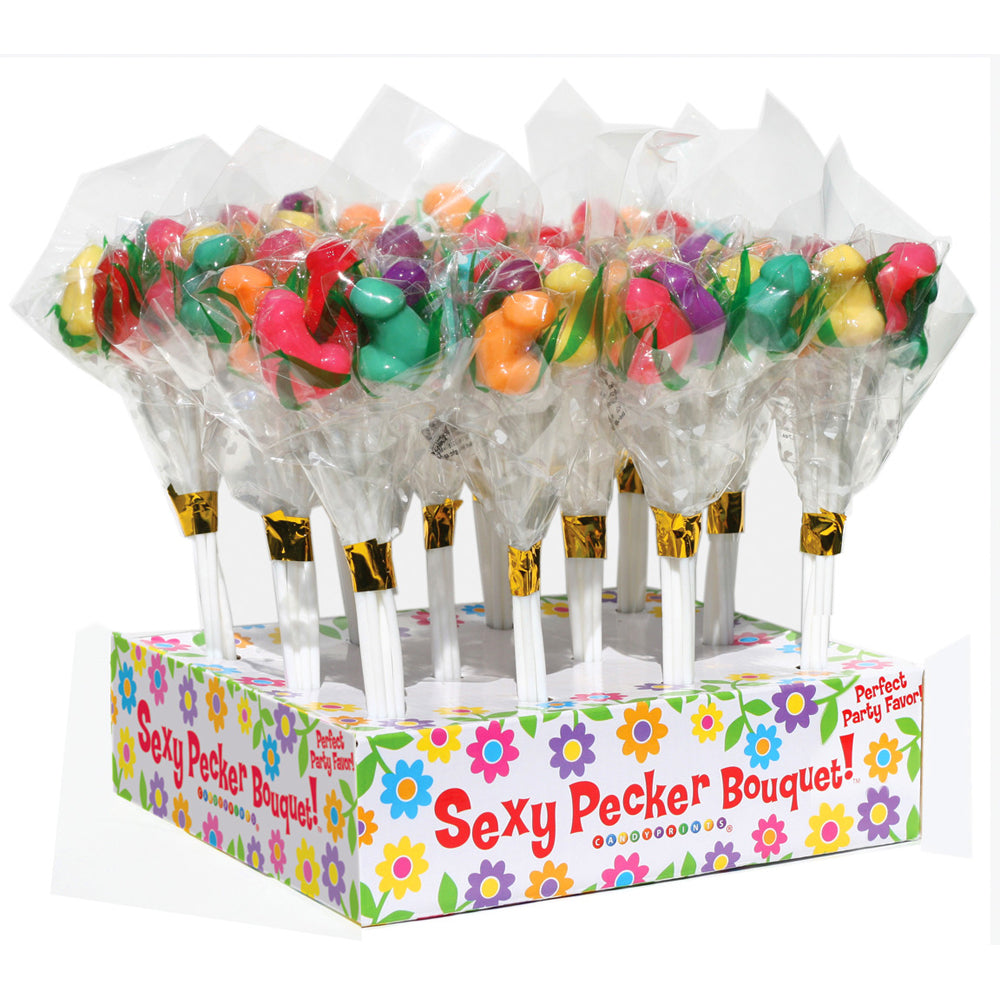 Candy Penis Bouquet 12Ct Display | 817717006696 | Discreet Personal Wellness