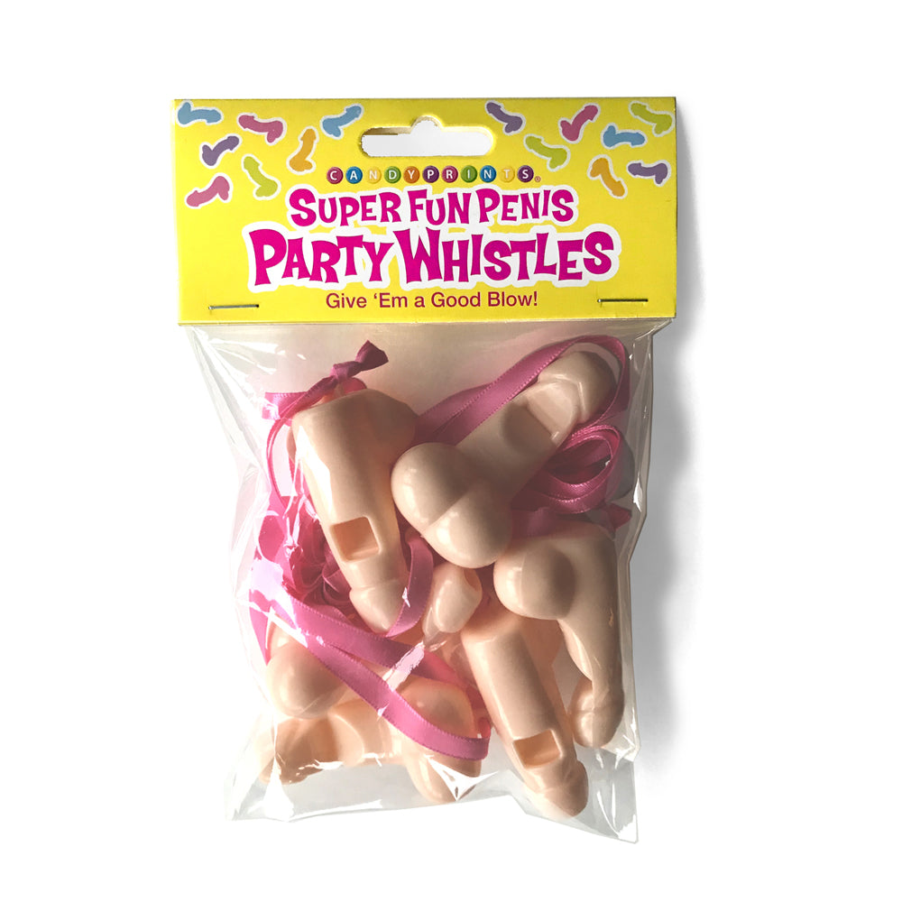 Super Fun Penis Party Whistles 6 Pack | 817717010563 | Discreet Personal Wellness