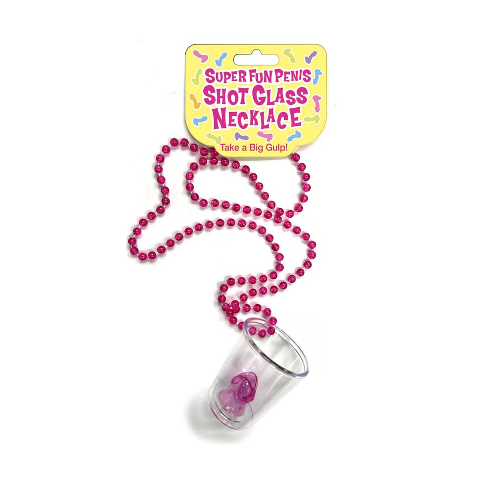 Super Fun Penis Shot Glass Necklace | 817717010976 | Discreet Personal Wellness