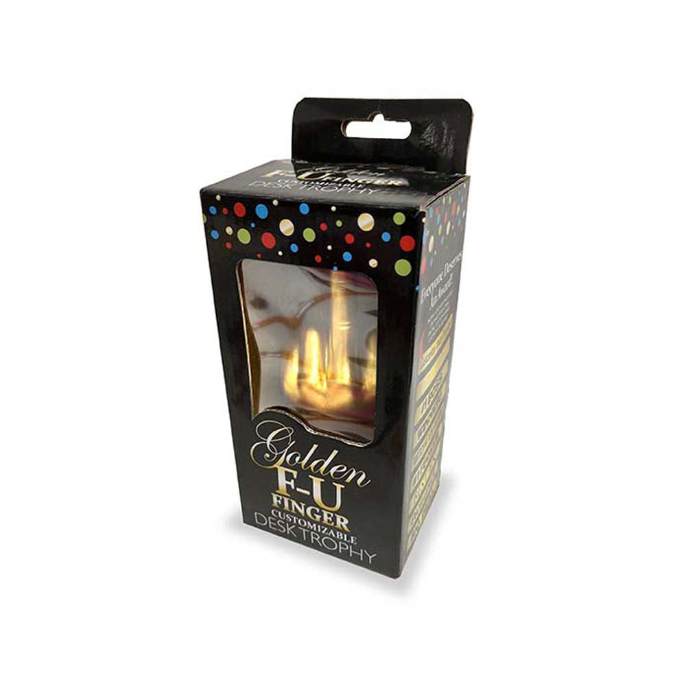 Golden F-U Finger Trophy | 817717011089 | Discreet Personal Wellness