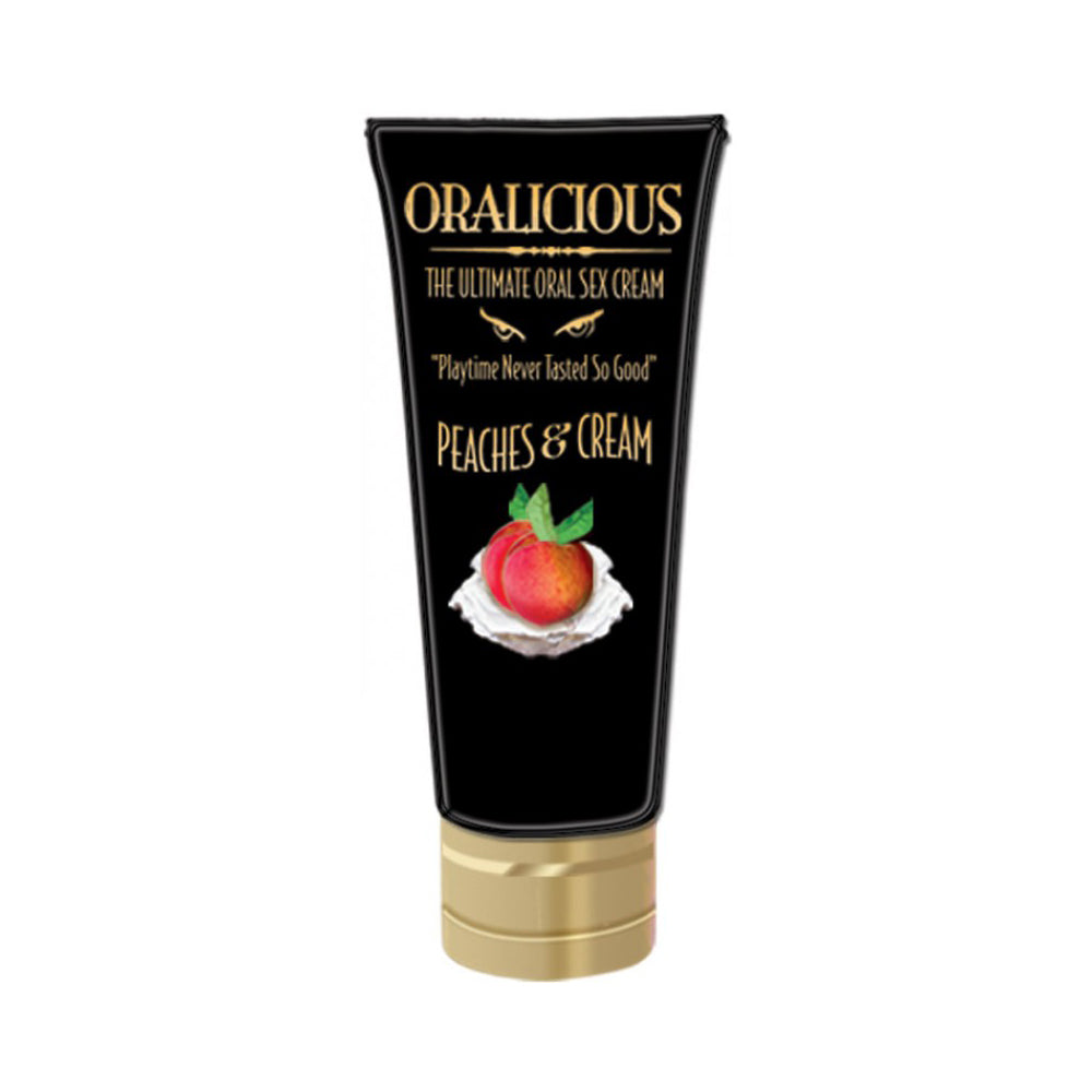 Oralicious Peaches & Cream 2 oz. | 818631021543 | Discreet Personal Wellness
