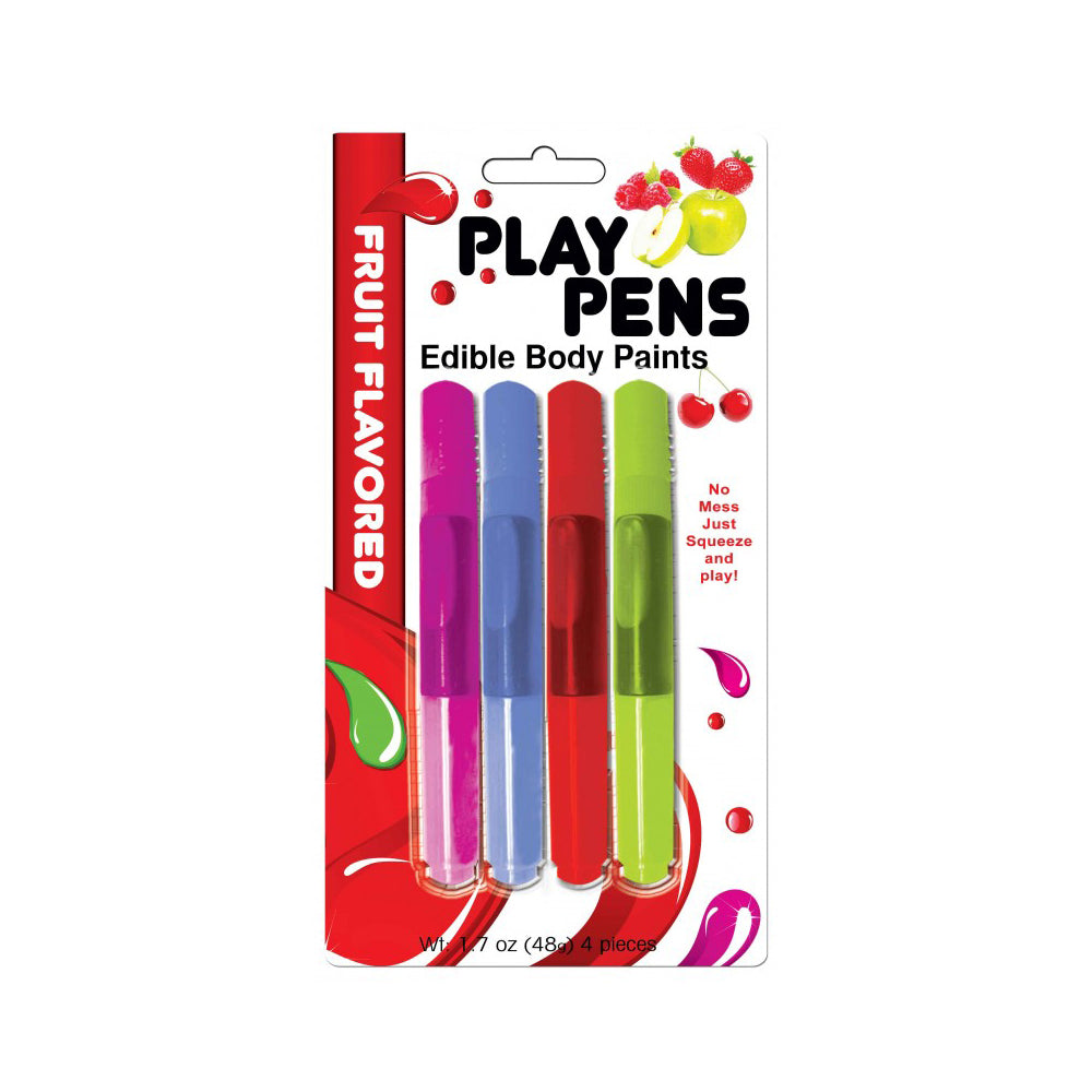 Play Pen Edible Body Paint (4Pk) | 818631021628 | Discreet Personal Wellness