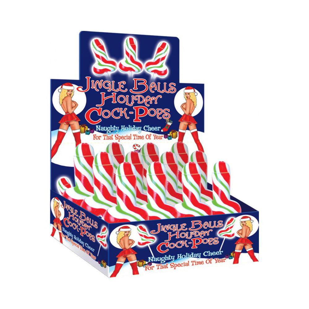 Jingle Balls Holiday Penis Pops 12Pc Display | 818631022090 | Discreet Personal Wellness