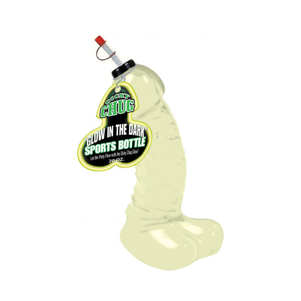 Penisy Chug Big Glow In The Dark Sports Bottle 20 oz. | 818631023332 | Discreet Personal Wellness