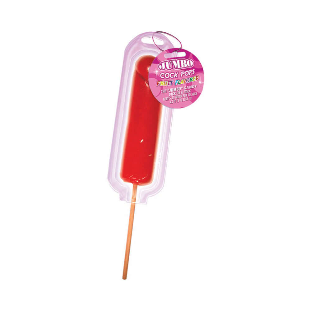 Jumbo Penis Pops Fruit Open Stock Strawberry | 818631023585 | Discreet Personal Wellness