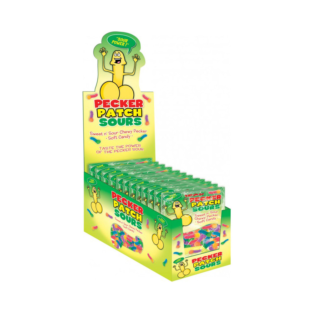 Sour Pecker Patch Gummies 12Pc Counter Display | 818631024223 | Discreet Personal Wellness
