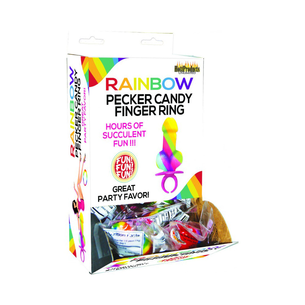 Rainbow Ring Pop 12 Pcs Display | 818631026074 | Discreet Personal Wellness
