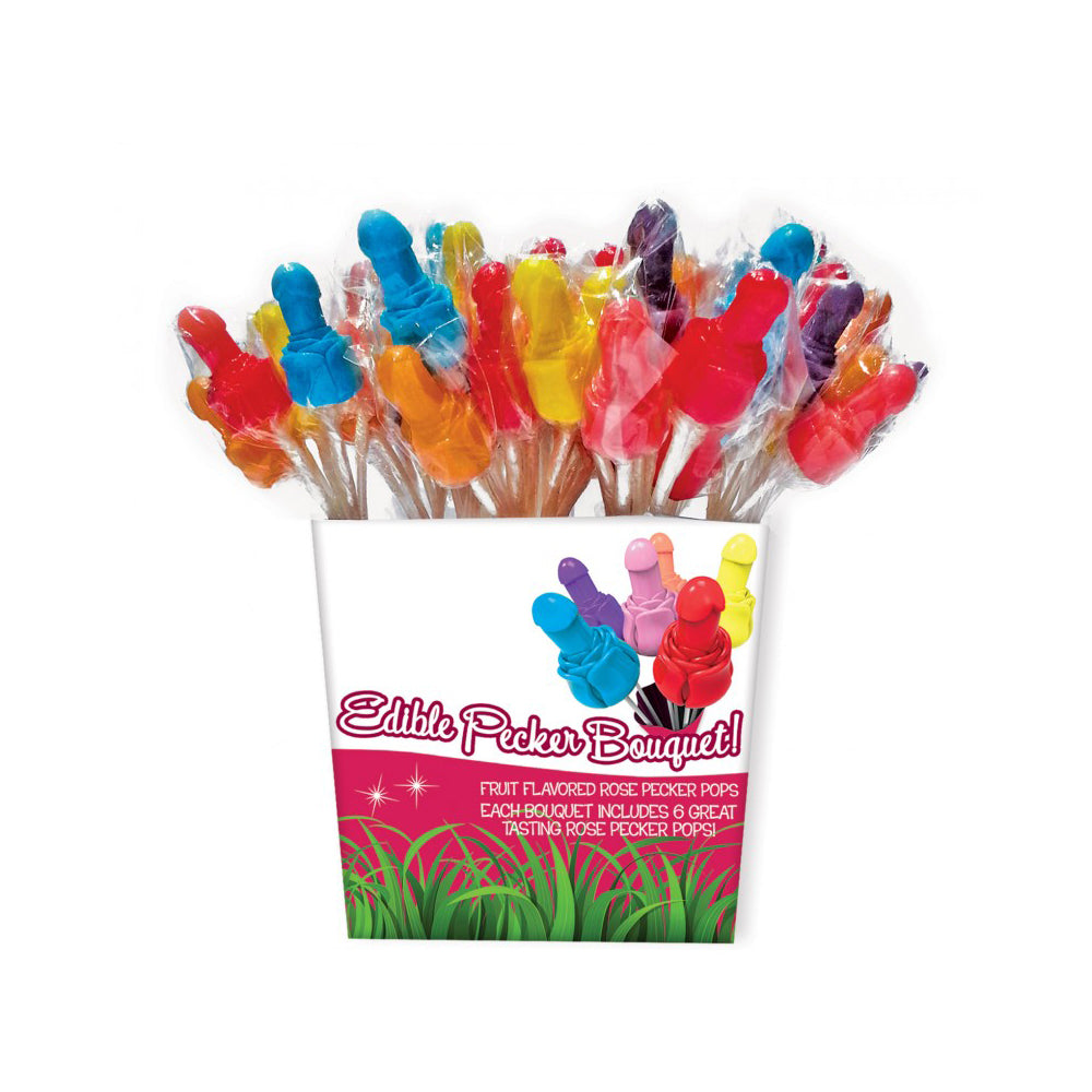 Pecker Candy Bouquet 72Pc Pail Display | 818631028610 | Discreet Personal Wellness