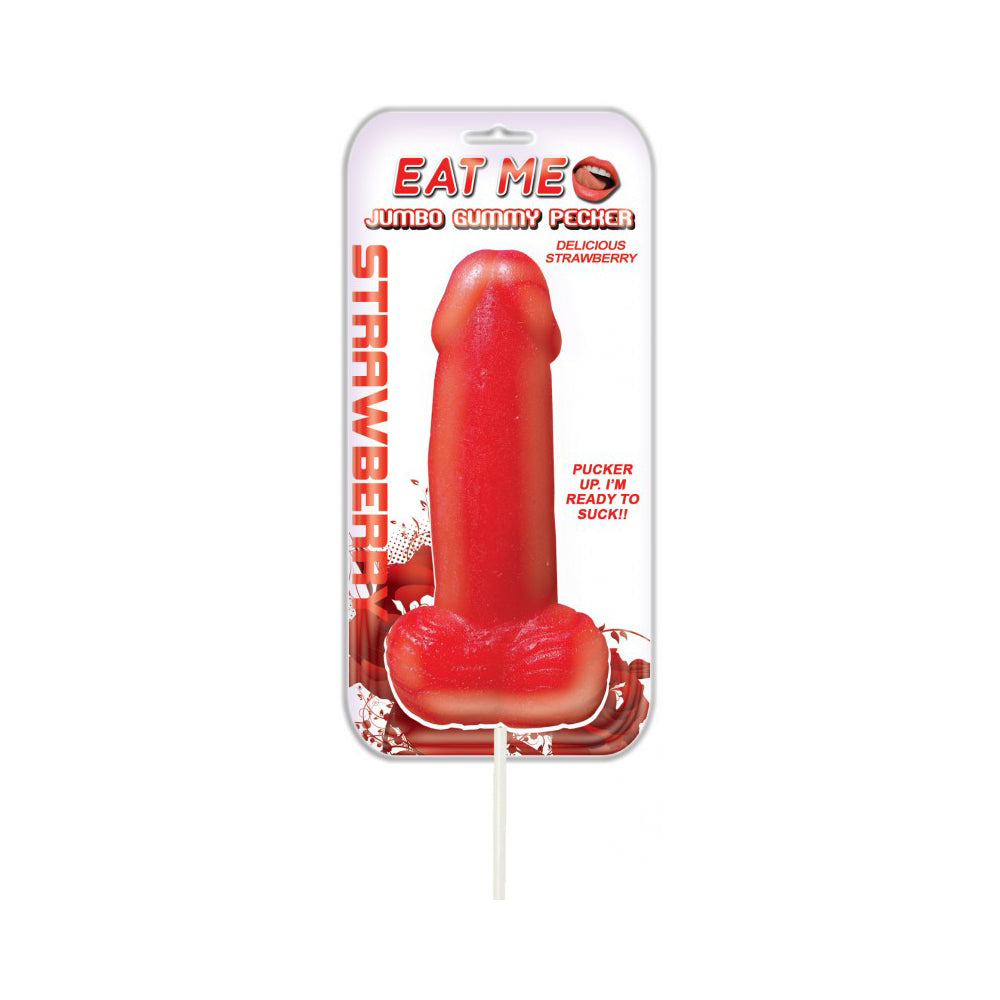 Jumbo Gummy Penis Pop - Strawberry | 818631029754 | Discreet Personal Wellness