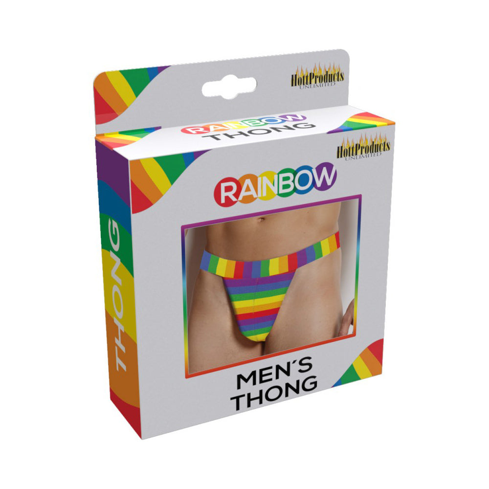 Rainbow Mens Thong | 818631029808 | Discreet Personal Wellness