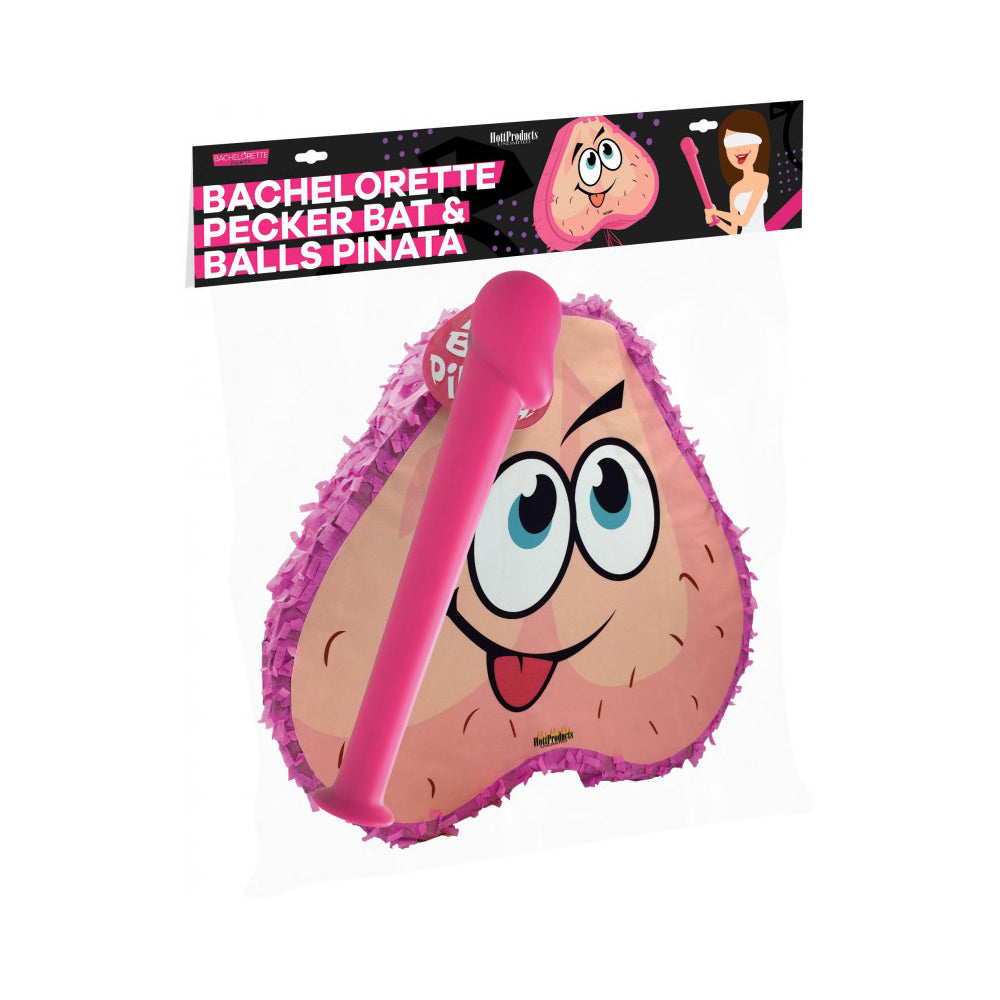 Pink Pecker Bat & Ball Bag Piniata Combo Pack | 818631031405 | Discreet Personal Wellness