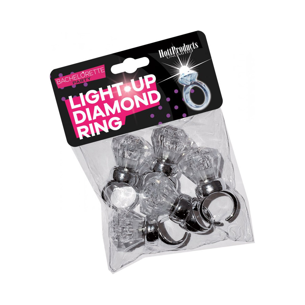 Light Up Diamond Ring 5Pk | 818631032556 | Discreet Personal Wellness