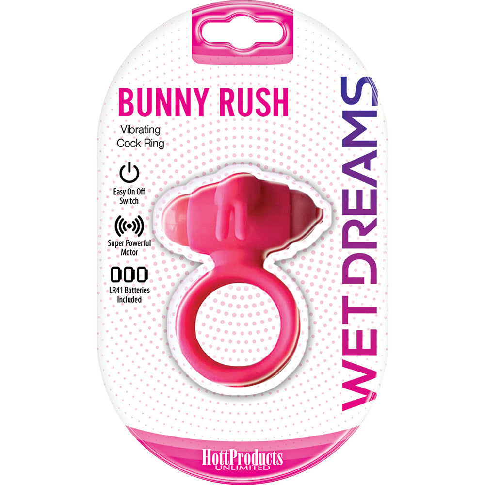 Wet Dreams Bunny Rush Penis Ring | 818631032655 | Discreet Personal Wellness