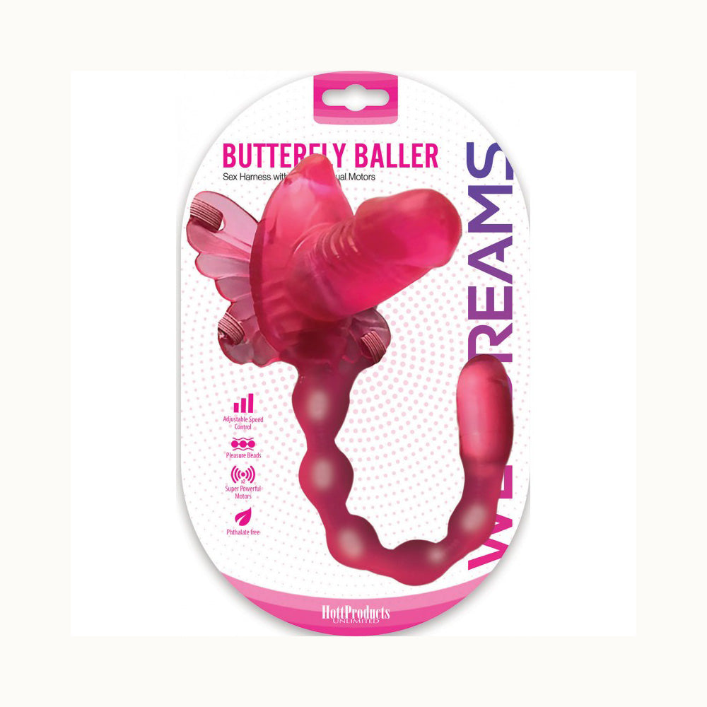 Wet Dreams Butterfly Baller Sex Harness | 818631032679 | Discreet Personal Wellness