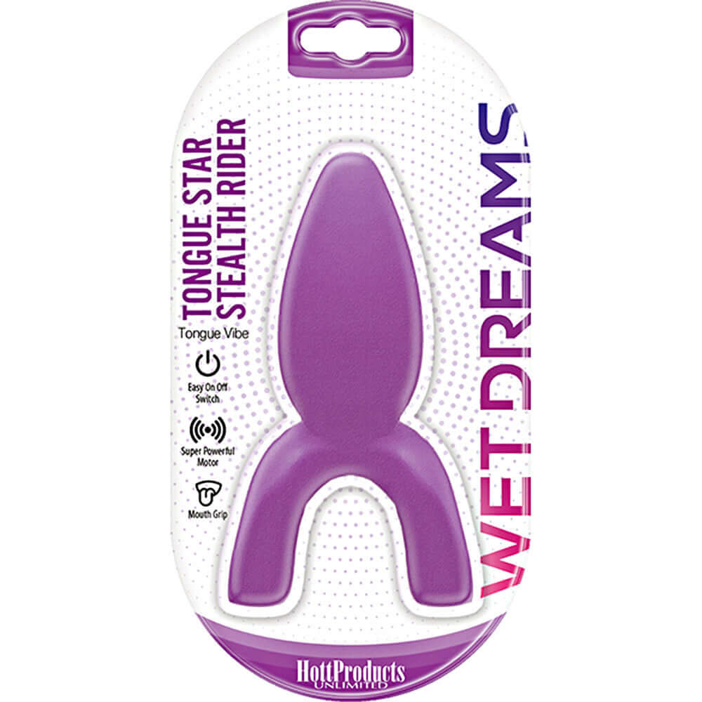 Tongue Star Stealth Rider Tongue Vibe Purple | 818631032723 | Discreet Personal Wellness