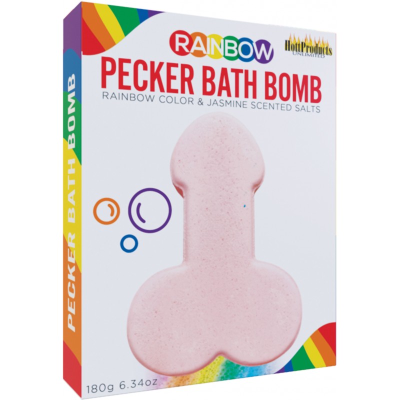 Rainbow Pecker Bath Bomb | 818631033065 | Discreet Personal Wellness