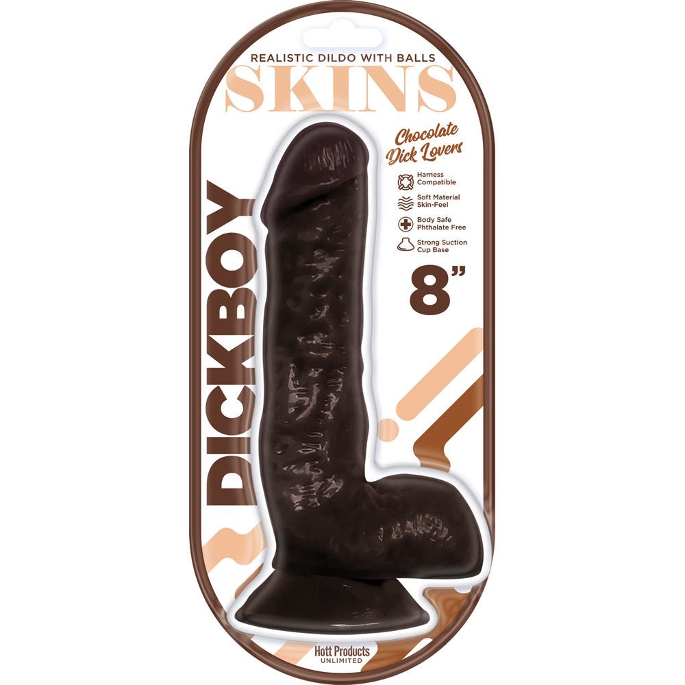 Penisboy Skins Dildo Chocolate Lovers 8" | 818631033652 | Discreet Personal Wellness