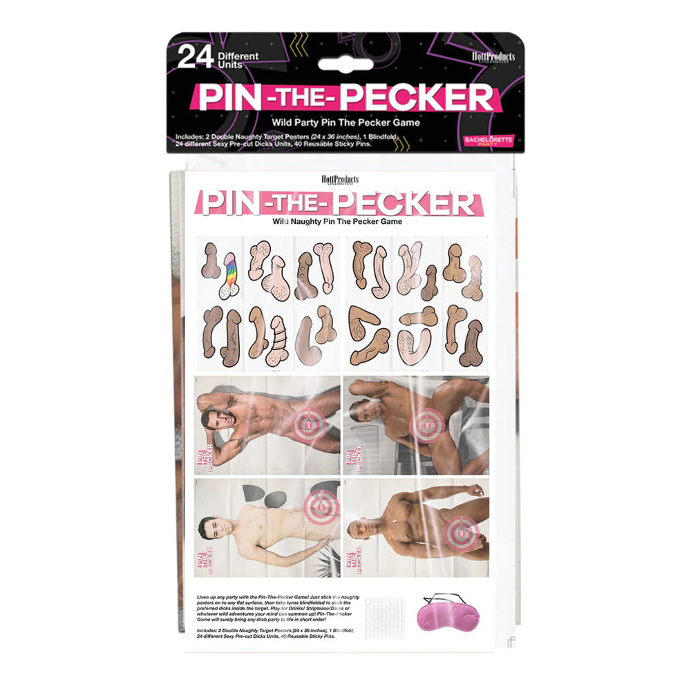 Pin The Pecker Party Game Accessories Included | 818631034468 | Discreet Personal Wellness