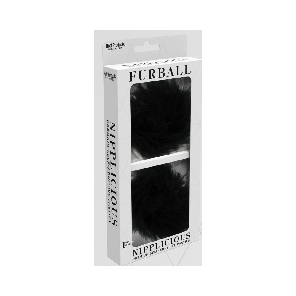 Nipplicious Furball Pasties Black | 818631034550 | Discreet Personal Wellness