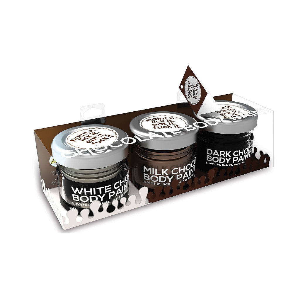 Erotic Chocolate Body Paints 3 Pack | 818631034741 | Discreet Personal Wellness