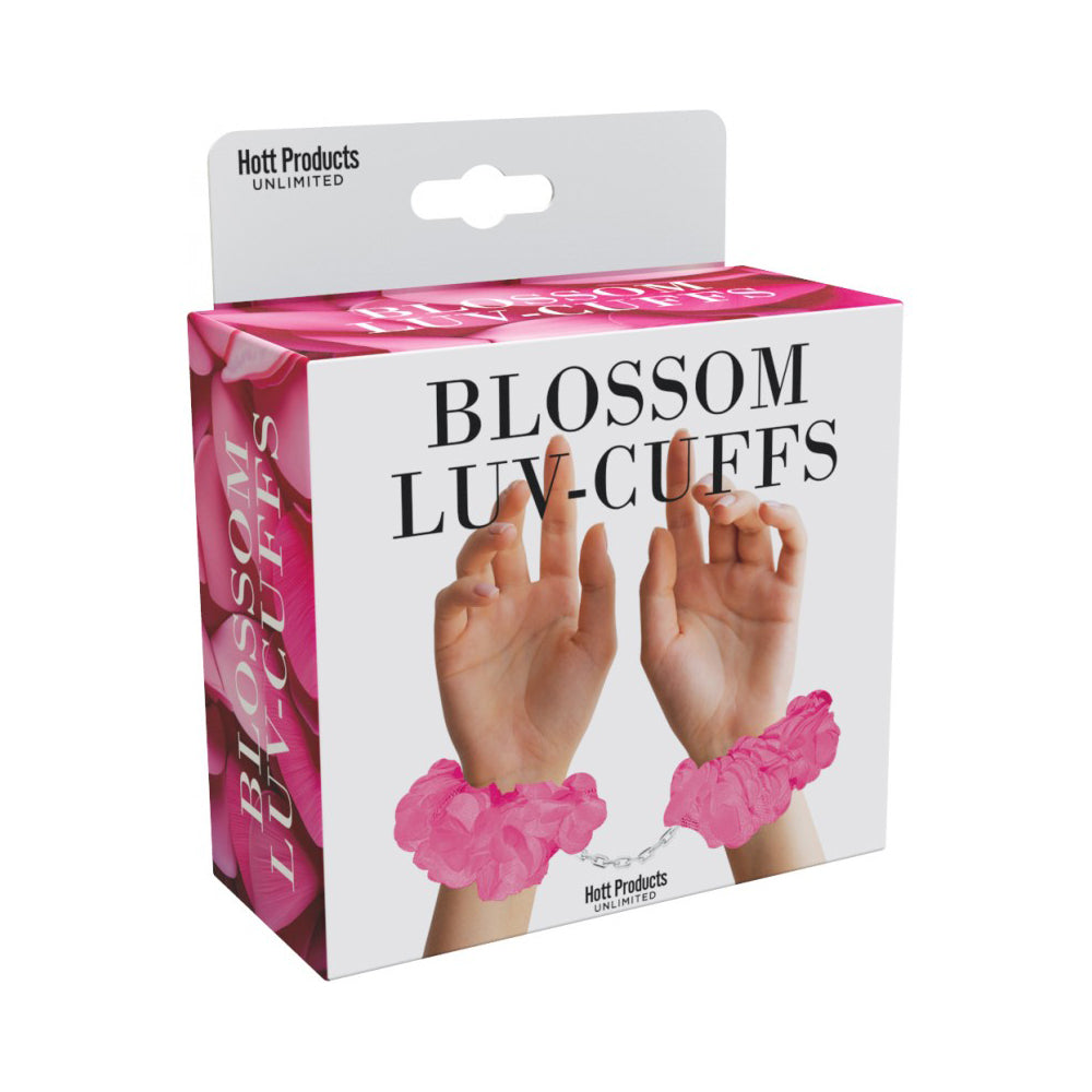 Blossom Luv Cuffs Flower Hand Cuffs Boxed Pink | 818631035359 | Discreet Personal Wellness