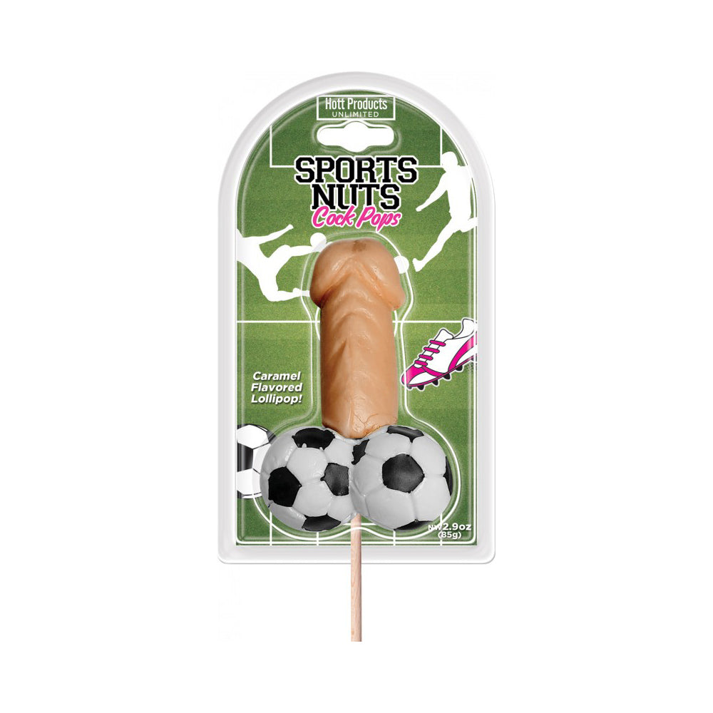 Sports Nuts Penis Pop Soccer Balls Caramel | 818631035908 | Discreet Personal Wellness