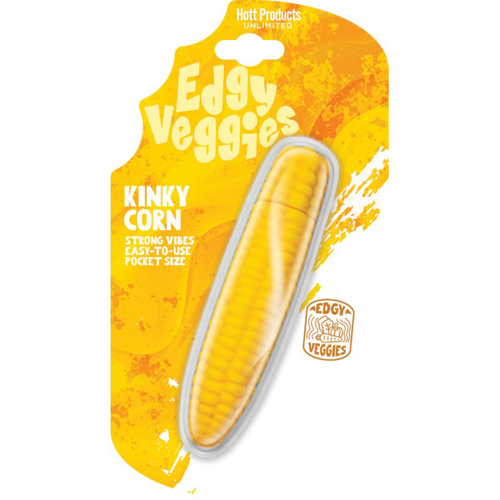 Edgy Veggies Kinky Corn Vibrator | 818631037322 | Discreet Personal Wellness
