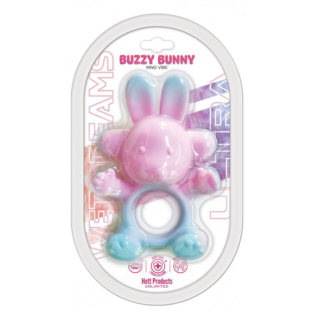 Wet Dreams Buzzy Bunny Penis Ring | 818631037407 | Discreet Personal Wellness