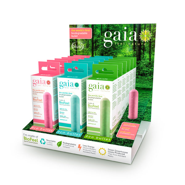 Gaia Gaia Eco Bullet 18 Piece Pdq Display | 819835023296 | Discreet Personal Wellness