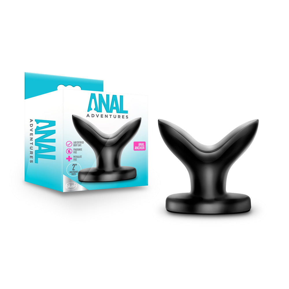 Anal Adventures Anal Anchor Black | 819835025924 | Discreet Personal Wellness
