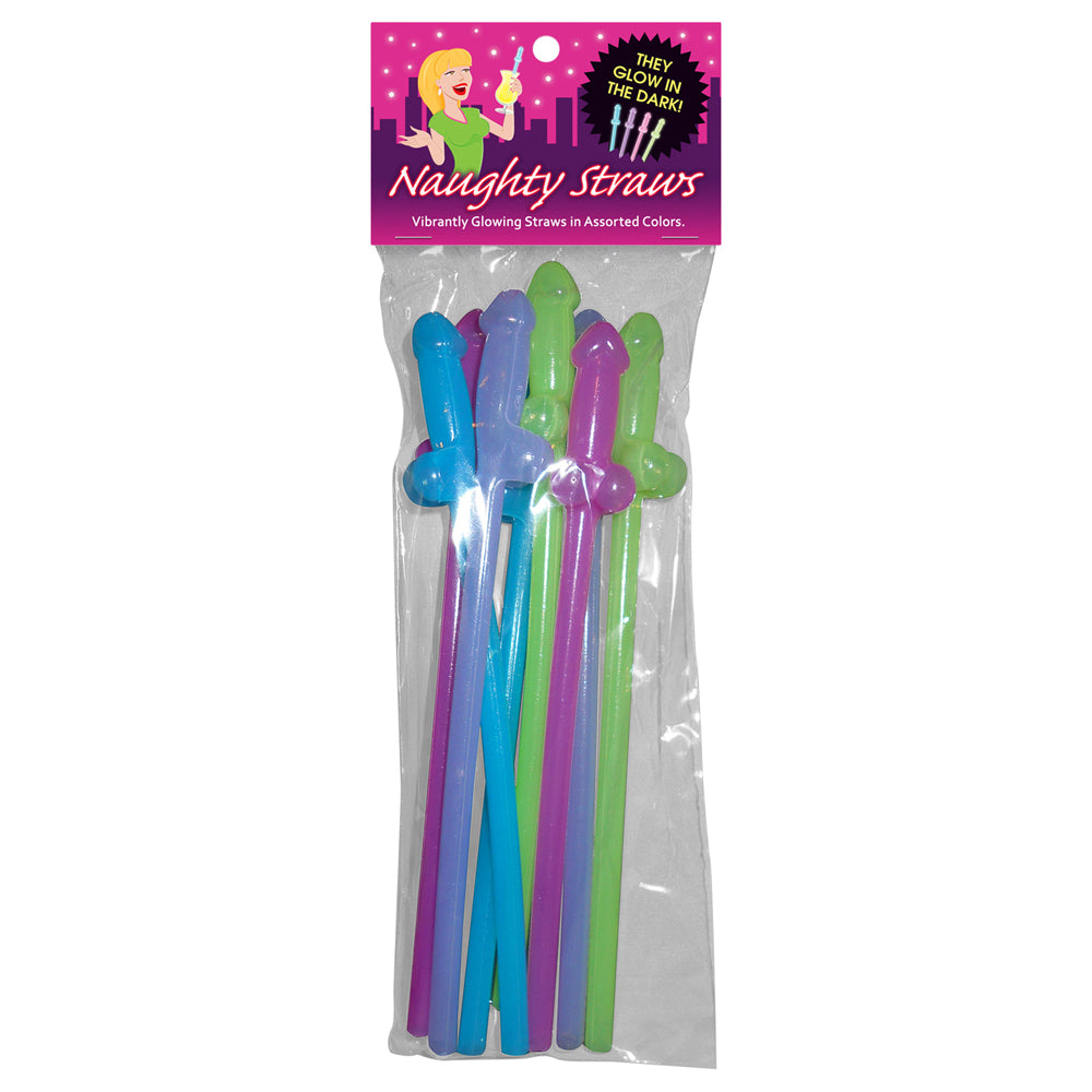 Glowing Naughty Straws | 825156108215 | Discreet Personal Wellness