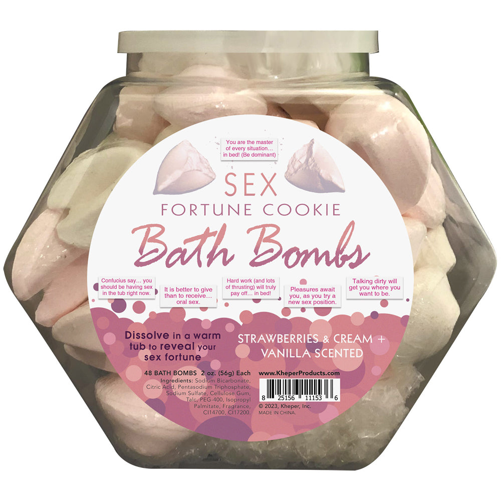 Sex Fortune Cookie Bath Bomb Fishbowl 48 Pcs | 825156111536 | Discreet Personal Wellness