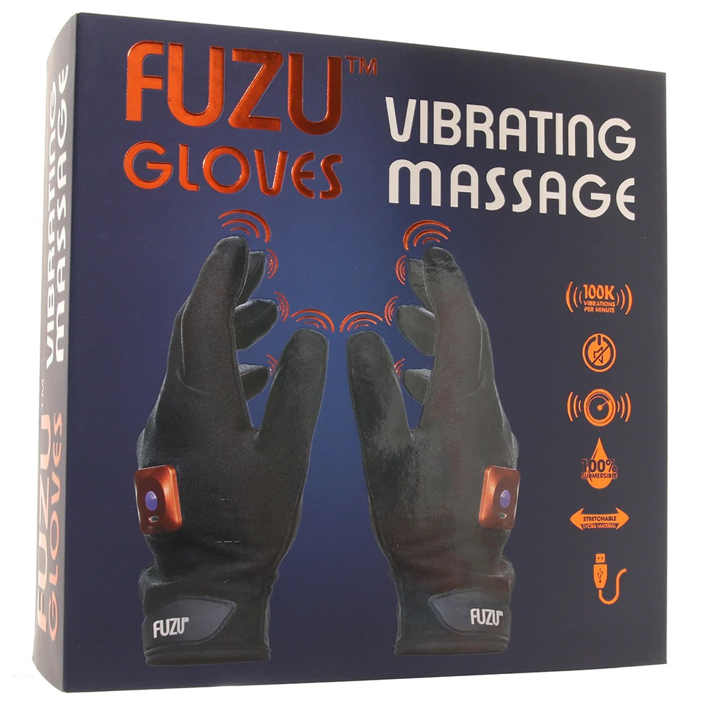 Fuzu Vibrating Massage Gloves L&R Medium | 831868006138 | Discreet Personal Wellness