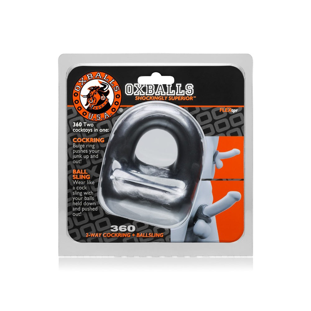 360 Penis Ring & Ball Sling Steel | 840215118868 | Discreet Personal Wellness