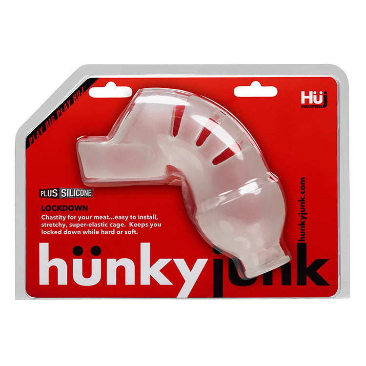 Lockdown Cage Chastity By Hunkyjunk Ice | 840215119841 | Discreet Personal Wellness