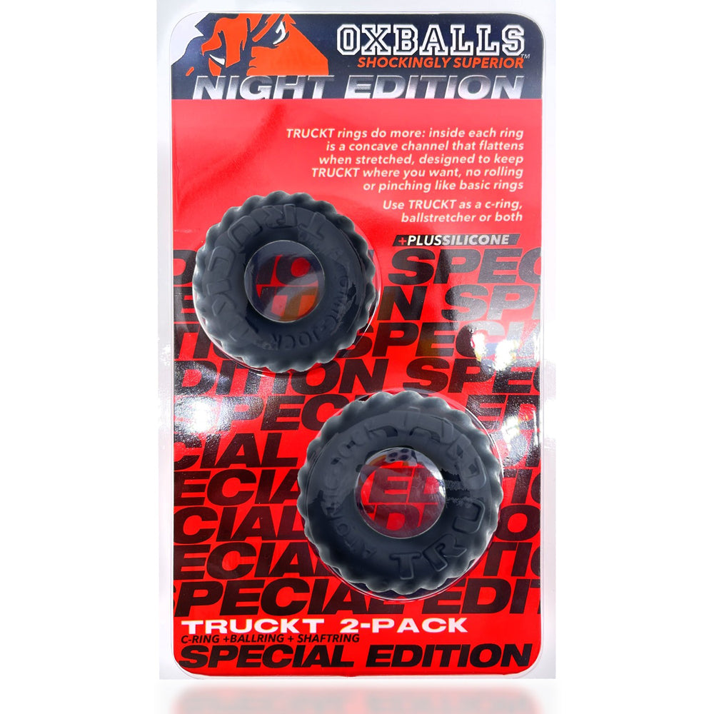 Truckt 2-Piece Penisring Night Edition | 840215121837 | Discreet Personal Wellness