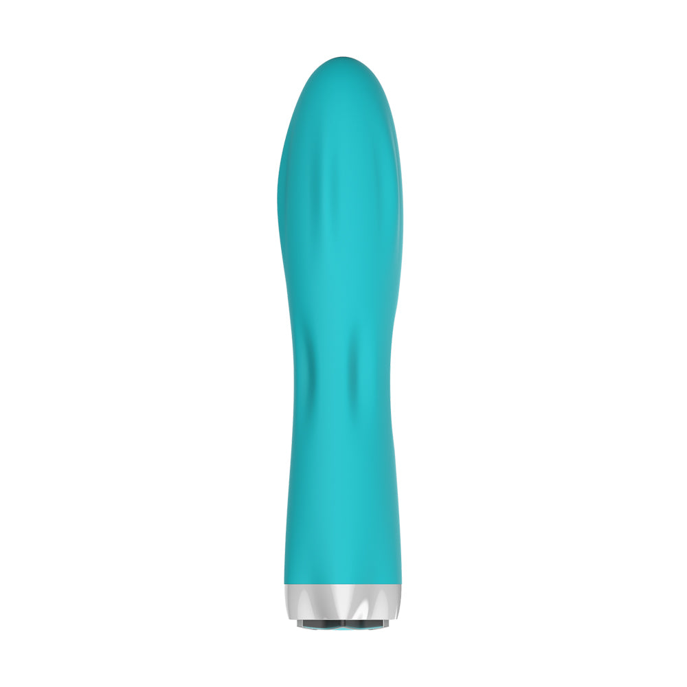 Iconic Charm Classic Travel Size Vibrator Aqua | 843390100048 | Discreet Personal Wellness