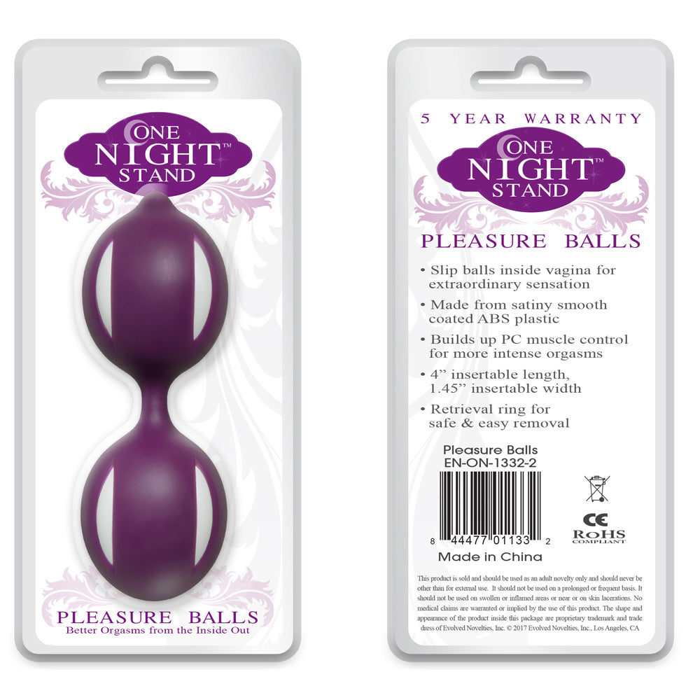 Pleasure Balls, One Night Stand | 844477011332 | Discreet Personal Wellness