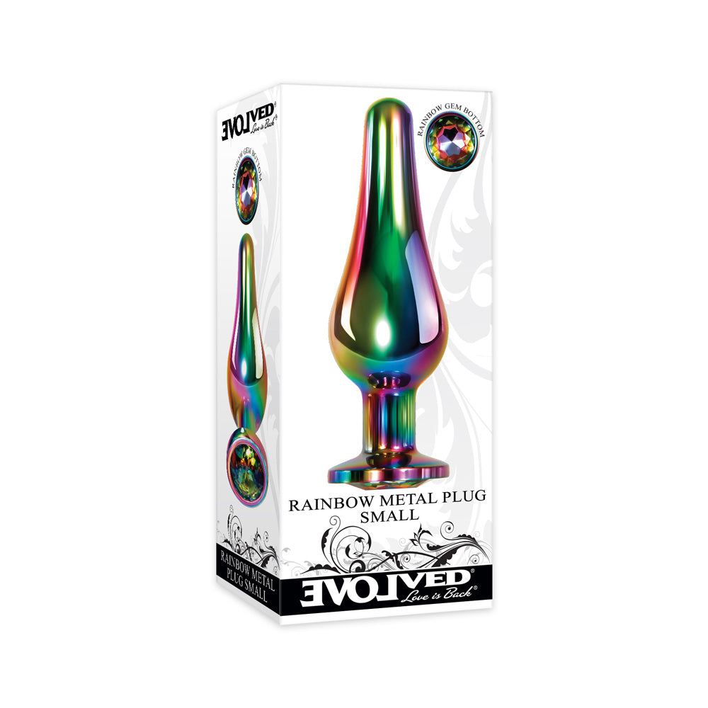 Rainbow Metal Plug Small | 844477018546 | Discreet Personal Wellness