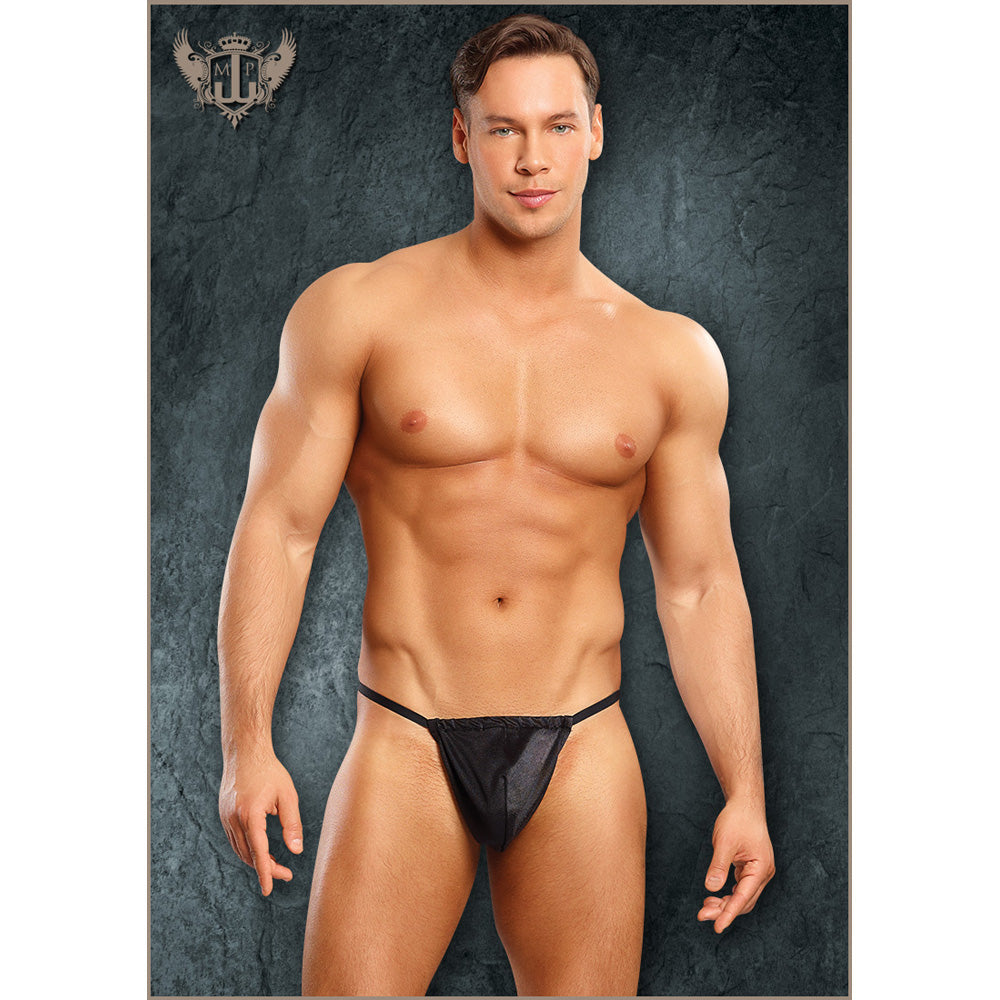 Satin Spandex Posing Strap Black One Size | 845830047234 | Discreet Personal Wellness