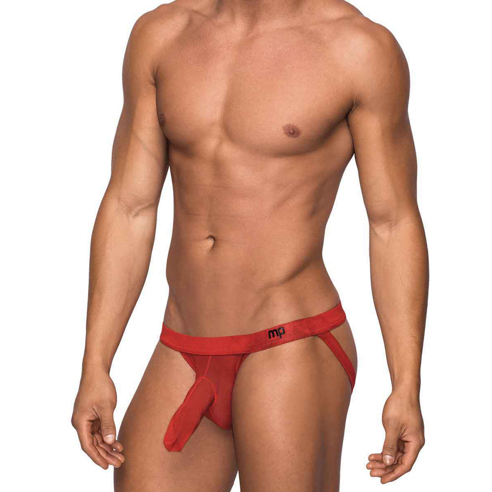 Hoser Hose Jock Red S/M | 845830073158 | Discreet Personal Wellness