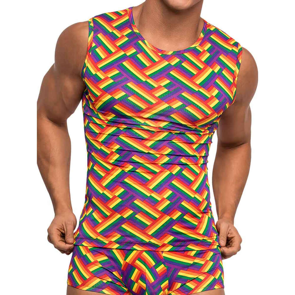 Pride Fest Fitness Tank Print Xl | 845830074667 | Discreet Personal Wellness