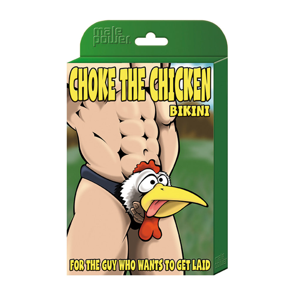 Novelty Choke The Chicken Bikini Black One Size | 845830080231 | Discreet Personal Wellness