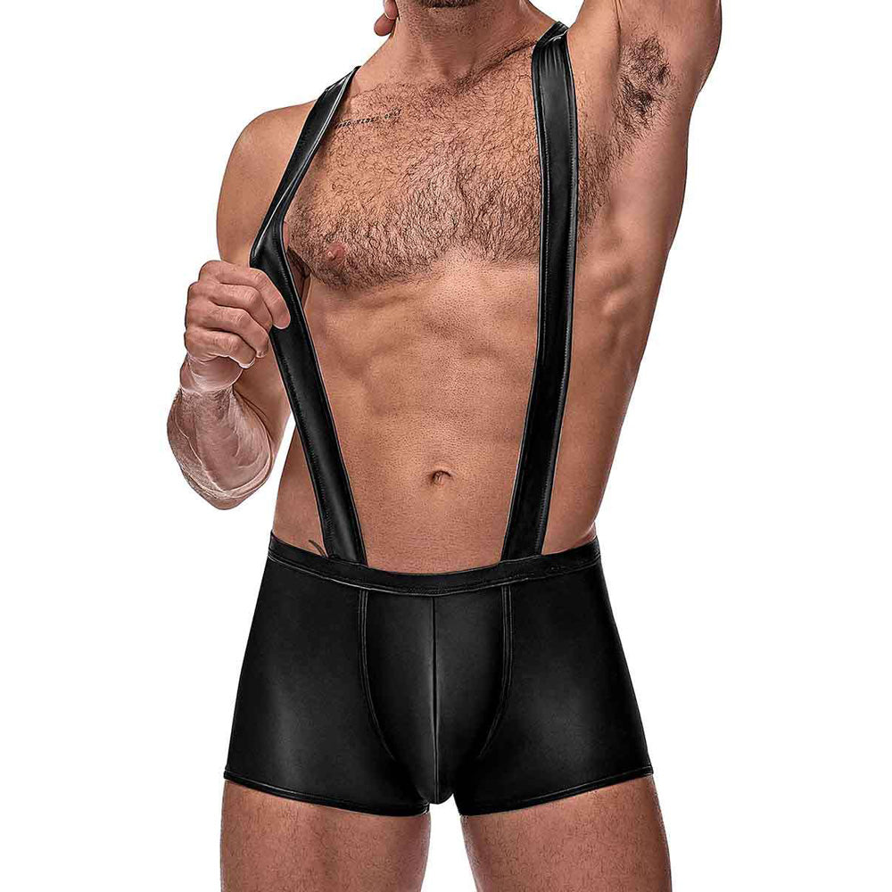 Cage Matte Cage Back Singlet Black S/M | 845830084253 | Discreet Personal Wellness