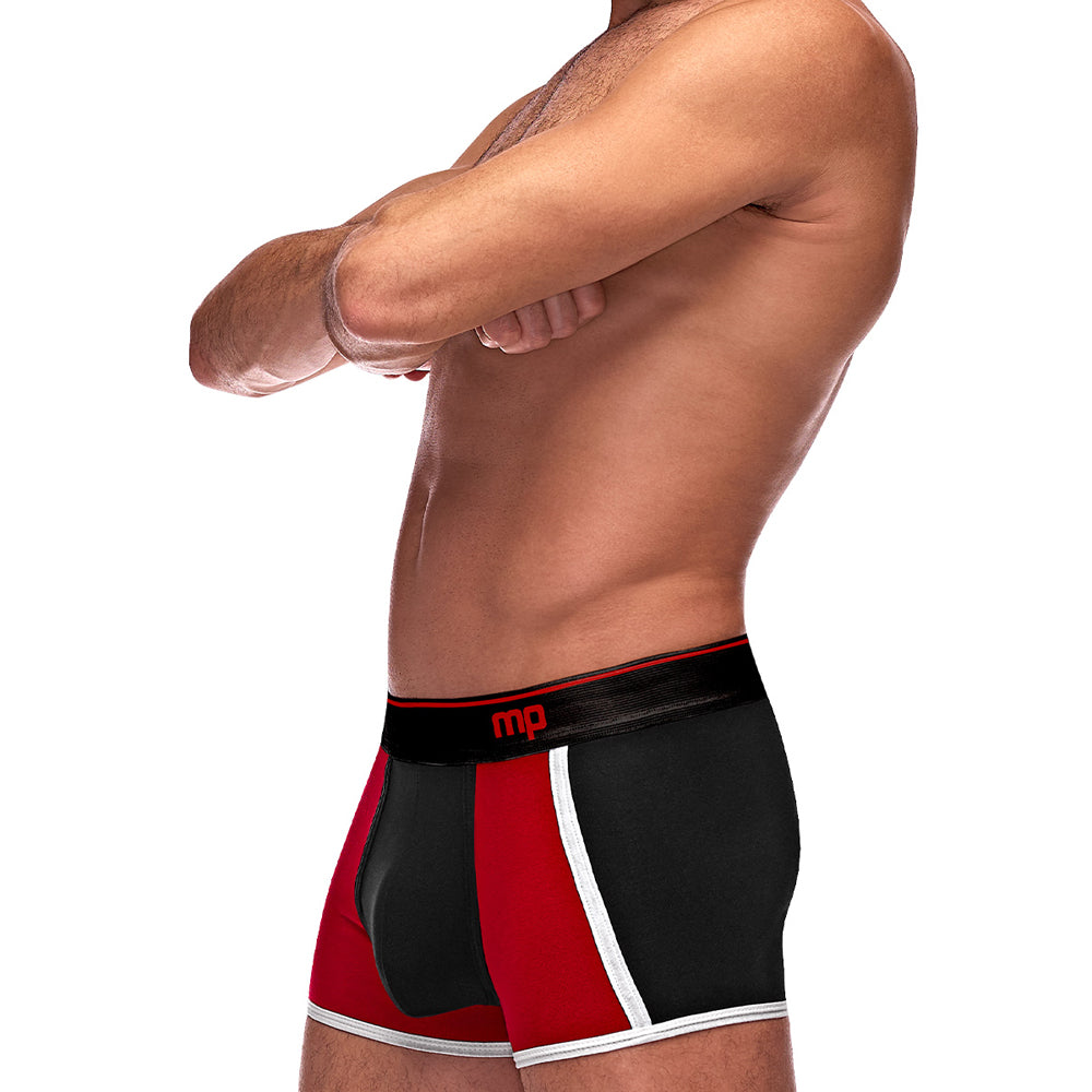 Retro Sport Panel Short Black Large | 845830085540 | Discreet Personal Wellness